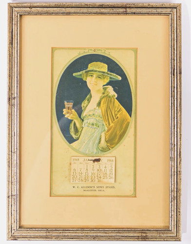Calendario coca cola 1918 - coca-cola,