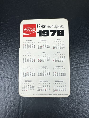 Calendario tascabile vintage